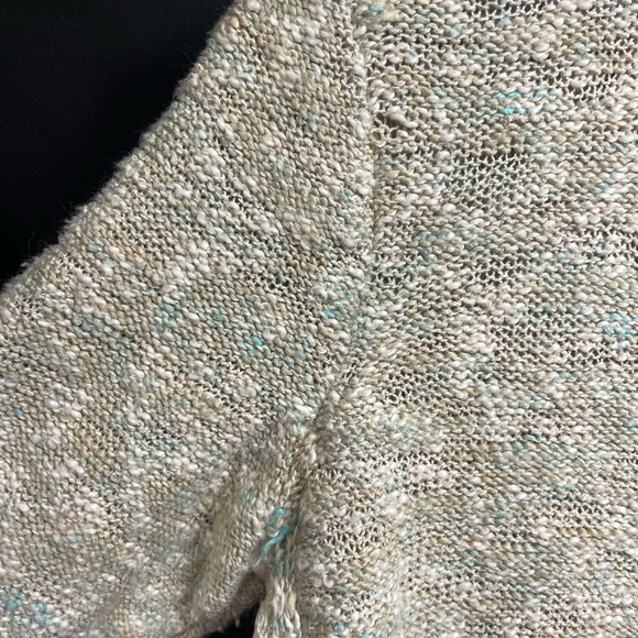 Lafayette 148 New York Textured Linen Gem and Cream Sweater - Picture 7 of 15